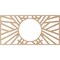 Ekena Millwork Hoover Wood Fretwork Pierced Ceiling Medallion, Alder, 38"W x 19"H x 14 1/4"ID x 3/8"T CMWP38X19X0375HOAL - alternate 2